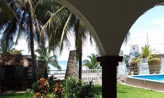 Costa Maya Villa | Ocean Front Beach Front Breathless Sunsets and Relax Beachfront