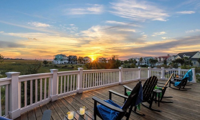Beachwalk House | Ocean & Marsh Views! 5BR 5BA, free Golf Cart, See Our Reviews!