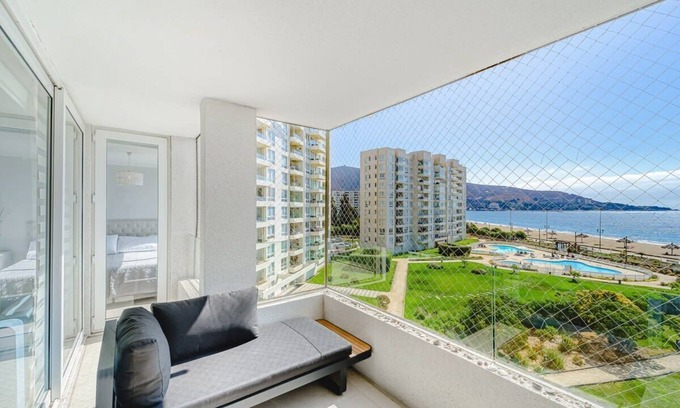 Papudo Apartment | Ocean Pearl 3D c/acceso a Playa