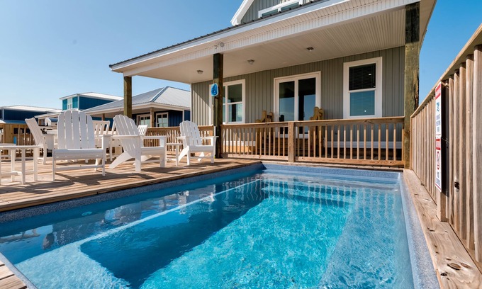 Dauphin Island House | Ocean Pearl- Gulf Front, pool. Open for 2026!