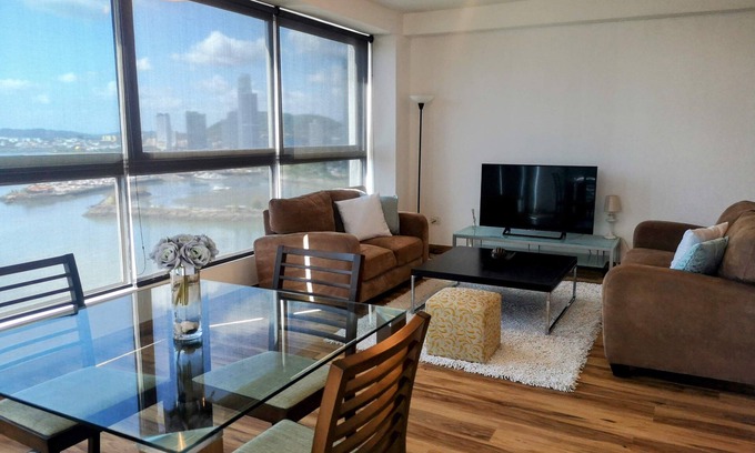 Panama City Apartment | Ocean/Skyline Views, Fully and beautifully furnished apartment, Ave Balboa