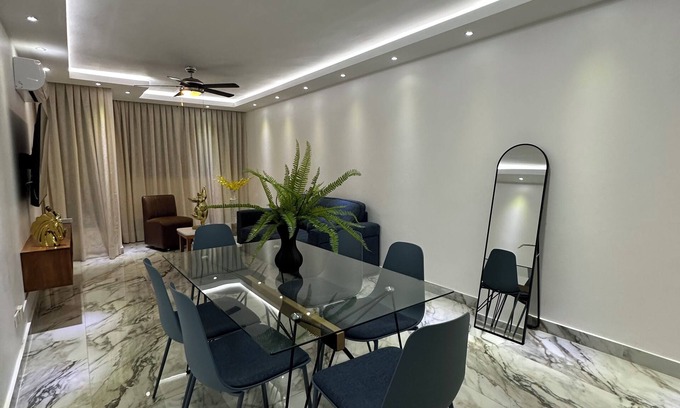 Ciudad Universitaria Apartment | Ocean view elegant 3-bedroom apartment with AC, WiFi in fabulous Santo Domingo