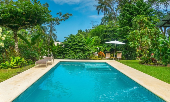 Punta Uva Villa | Ocean view luxury property with pool in the jungle at 10 min walk to the beach.