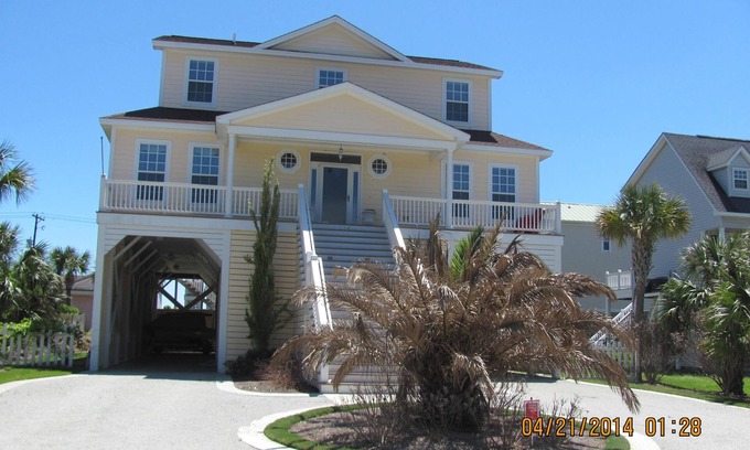 Edisto Island House | Ocean Views from Expansive, Family home. Fireplace, ELEVATOR, 6 br, 5 baths!