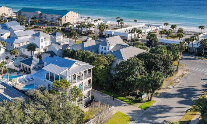 Crystal Beach House | Ocean Views, Pool + Courts | Summerwind 5BR