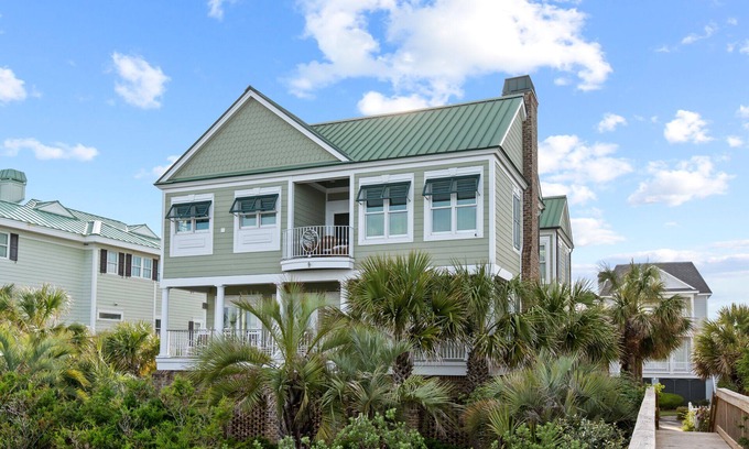 Litchfield by the Sea House | Oceanfront Beach Home with pool access located in Charlestowne Grant community.
