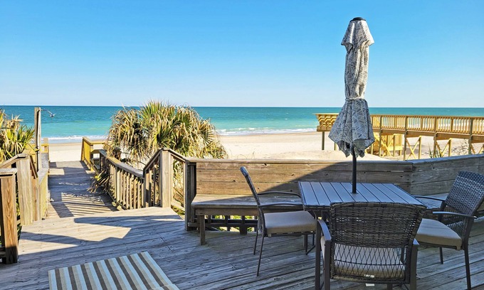 Litchfield by the Sea House | Oceanfront Beach House, Dog Friendly, Ocean View Sun Room, Sun Deck, Boardwalk