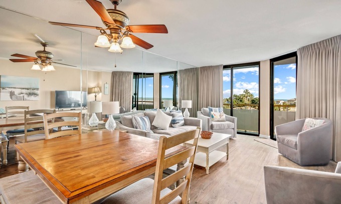 Myrtle Beach Condo | Oceanfront condo with ocean view, central AC, W/D, and access to pools & tennis