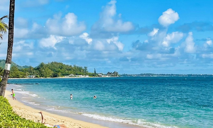 Punaluu Condo | Oceanfront & Ground floor- sleep to the sound of waves!