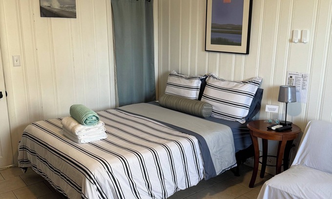Hampton Apartment | Oceanside Motel room at North Beach Motel! Pet Friendly!