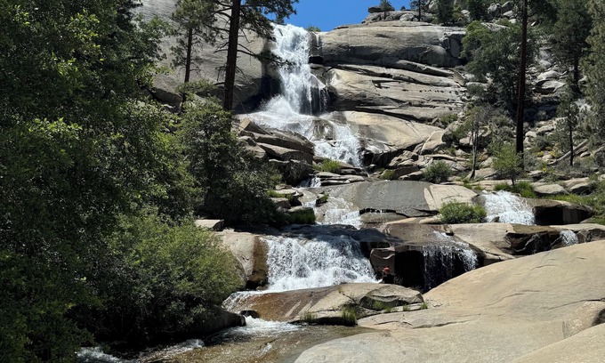 Springville House | Off-grid cabin with waterfall views at Peppermint Falls Ranch
