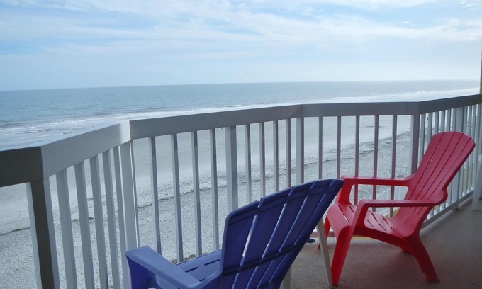Folly Beach Condo | On theBeach! Charleston Oceanfront Villa 2Pool Beachfront Covered deck Elevator