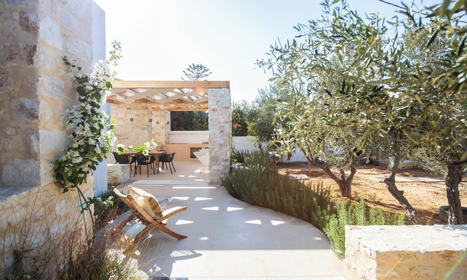 Drios Apartment | Openspace Garden Apartment with BBQ By Triotissa Local Living B2