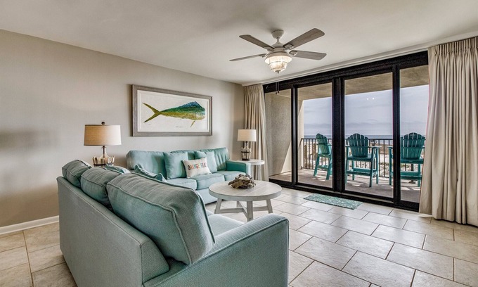 Orange Beach East Condo | Orange Beach Beachfront Condo 2 Bedroom Sleeps 6