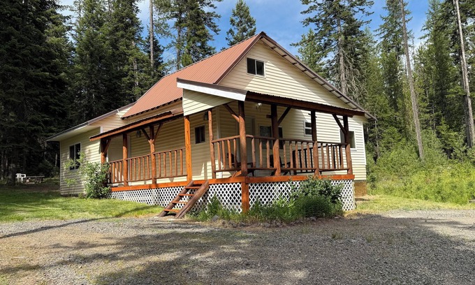 St. Maries Cabin | Our Little Yellow Cabin in remote North Idaho- a Perfect Getaway!