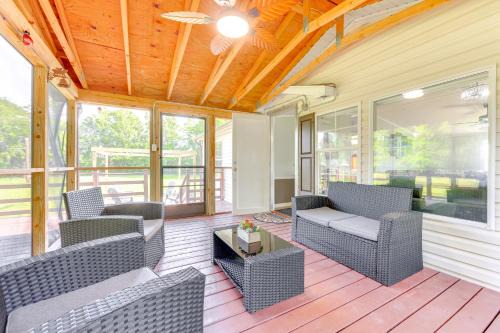 Palatka House | Palatka Hideaway with Fireplace and Private Porch