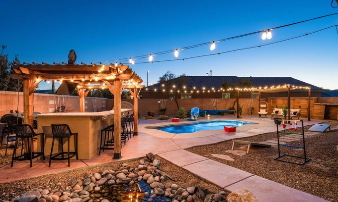 North Las Vegas House | Paradise Unlocked: Spacious Poolside Oasis