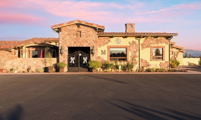 Temecula House | Patio, Fireplace & Soaking Tub | The Casita on 12-Acre Temecula Vineyard Estate