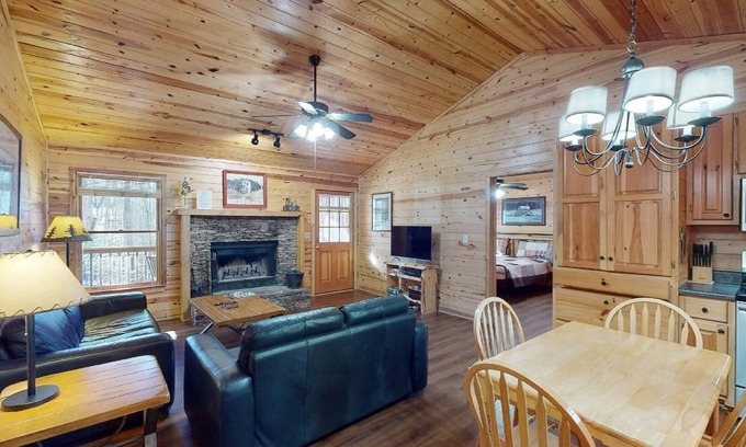 Sautee Nacoochee Cabin | Peace in the Woods - It's All in the Cabin Name!