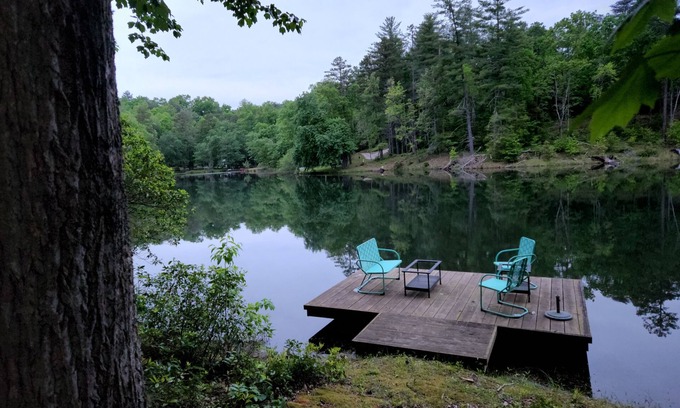 Mountain Rest Cottage | Peaceful Lakeside Haven w/private dock; boating, hiking swimming just steps away