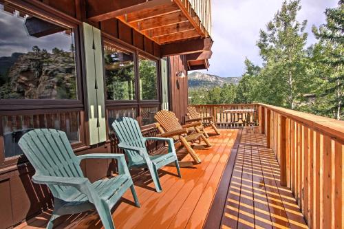 Carriage Hills House | Peaceful Pines Estes Park Home Longs Peak View