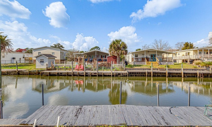 Bayou Grande Villa House | Pensacola Home w/Private Dock - 7 Mi to Beaches