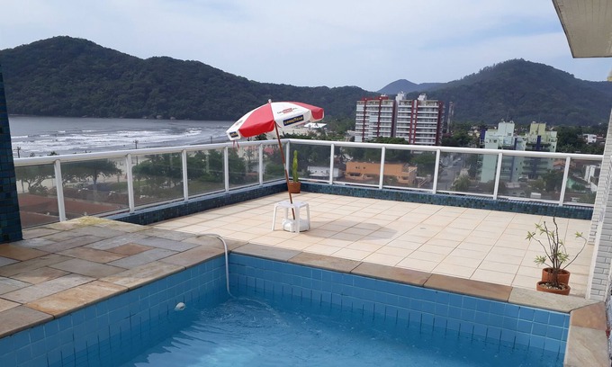 Centro Apartment | Penthouse Duplex, private pool, sea views in Bertioga Centro