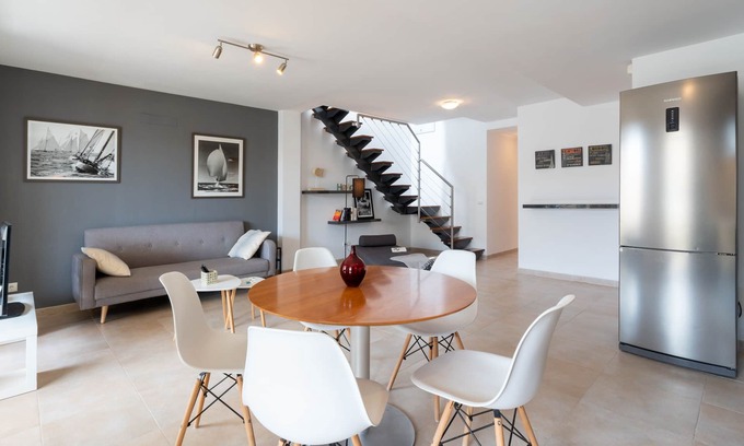 Colonia Sant Jordi Apartment | Penthouse: private terraces, WIFI , A/Cond. (C/W), TVsat.