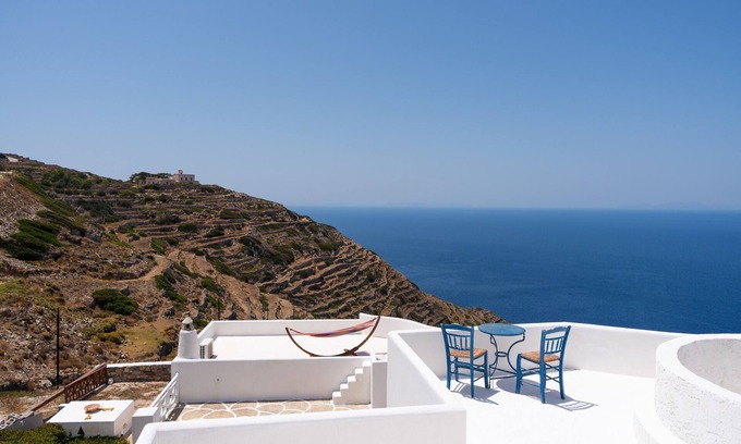 Sikinos Apartment | Pet-Friendly Apartment 'Antiparos' with Sea View & Wi-Fi