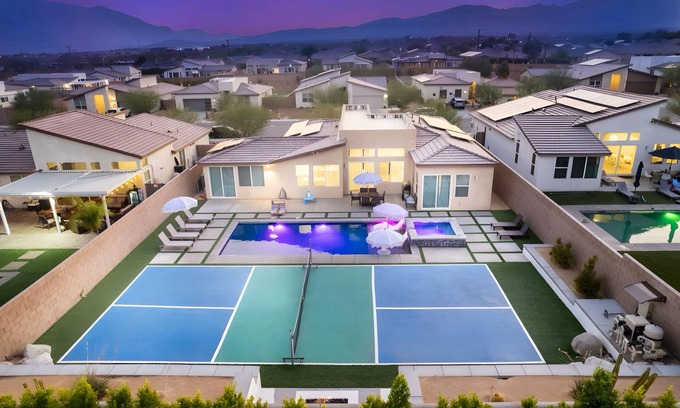 Desert Hot Springs House | Pickleball, Pool, Spa, Casita, Firepit, Gameroom