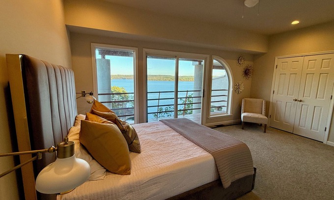 Counce Villa | Pickwick Lake front Villa w/sensational views, boat slip & pool in Counce, TN