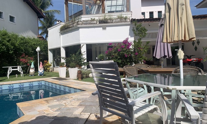 Jardim Acapulco House | Piscina c/Cascata, Churrasqueiras, Sauna, Banco 24hs, Supermercado, Praia