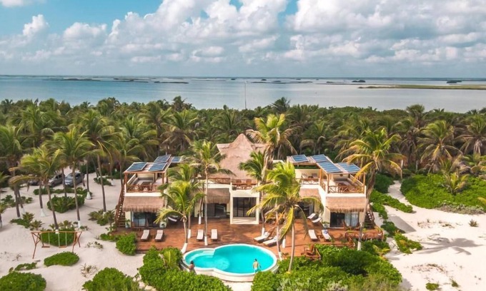 Felipe Carrillo Puerto Villa | Playaakun Eco Villa 5br Private Beachfront Paradise TULUM -Sian Kaan