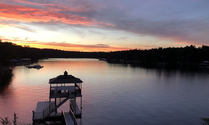 Arley Cottage | Point lot w/beautiful views! Deep water, 2-story dock, min steps to water.