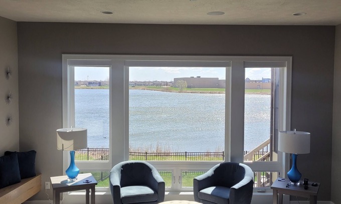 Sioux Falls House | Pond View Retreat,n6 Bedroom, 4 Bath, 3 Level Luxury Home In Sioux Falls.