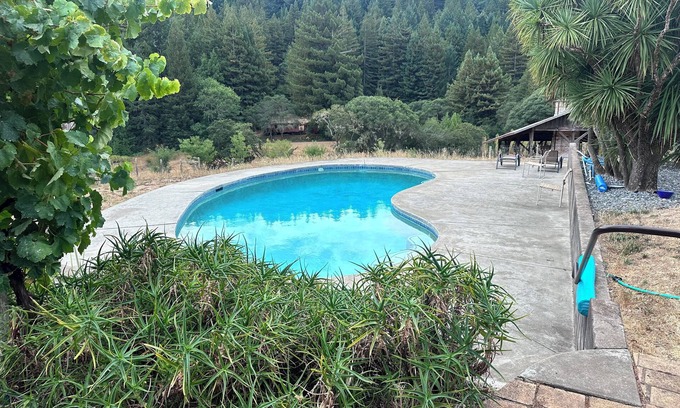 Navarro House | Private Anderson Valley Retreat w/Pool & Redwood Forest Views