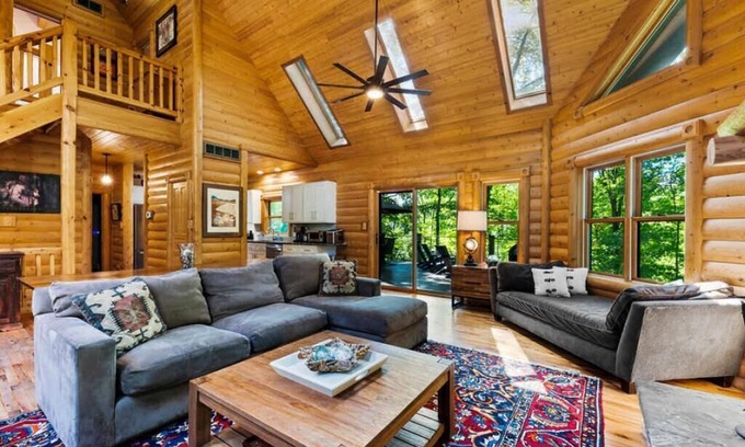 New Buffalo Cabin | Private Cabin w/Hot Tub, Fire Pit & River Views | WAYA's Den