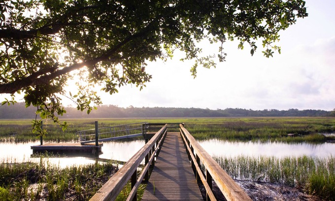 Saint Helena Island House | Private Low Country Waterfront Oasis with dock only 10 min to Beaufort