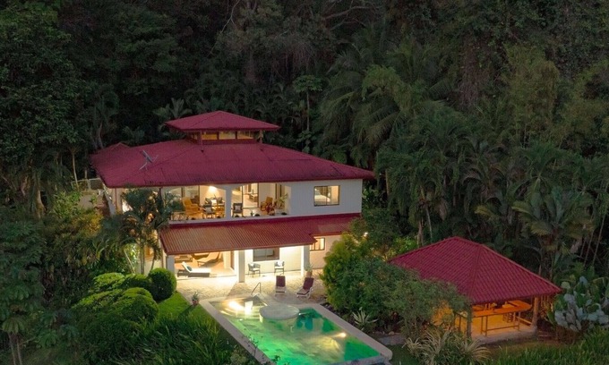 Hatillo House | Private Luxury 6 Bedroom Estate Near Marvelous Manuel Antonio AC/WiFi Best Views