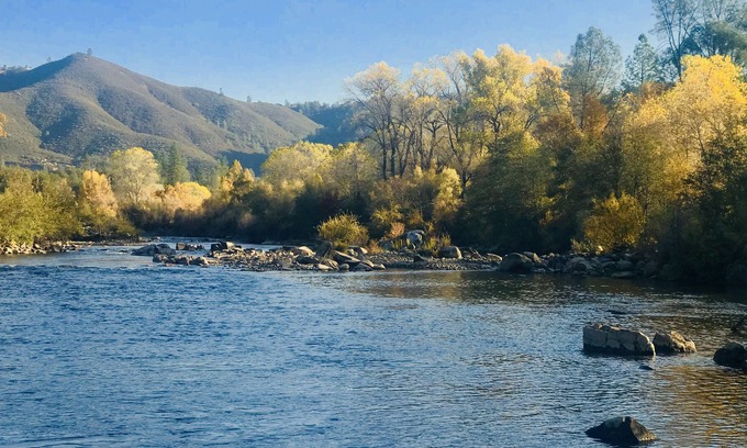 Lotus House | Private River and Mountain Views from Cozy Cabin, Covered Deck and Beach!