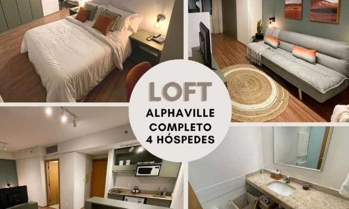 Alphaville Industrial Apartment | Quarto Hotel no coração de Alphaville Piscina e Academia