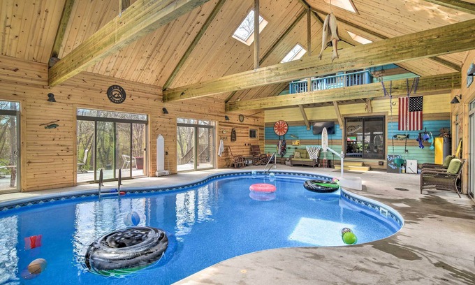 Adel House | Raccoon River Retreat: Indoor Pool & Outdoor Fun!