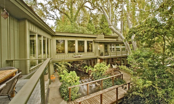 Three Rivers House | Ready to escape the city? Waterfall retreat home w/river running through it!