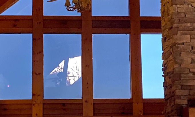 Spencer Cabin | Recline in the room in front of the fireplace with your PET