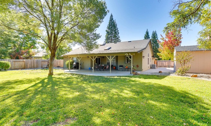 Redding House | Redding Home w/Patio Near Fishing!