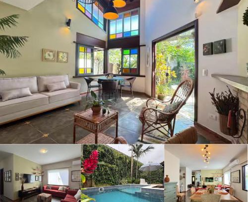 Peruibe House | Refugio Completo Piscina Privativa, Ar-Condicionado em Todos os Espaços Churrasqueira, Jardim e Enxoval Incluso 200m da Praia