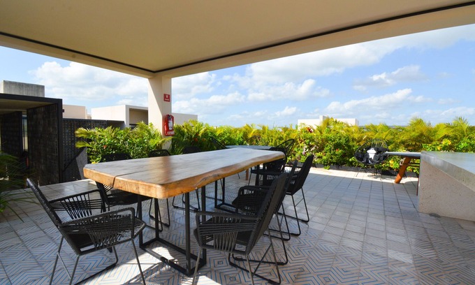 Ejidal Apartment | Relax and Recharge: Your Modern Oasis with A/C in Playa del Carmen