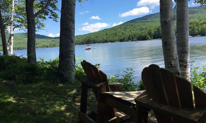 Rumney House | Relax & enjoy 240' lake frontage on Stinson Lake- Rumney, NH, with private beach