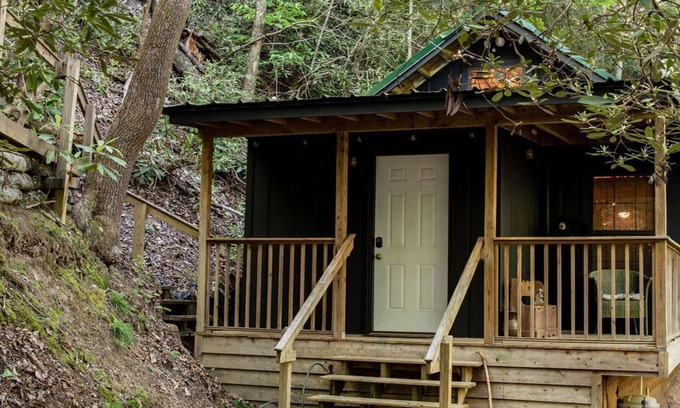 Clayton Cabin | Remote cabin with creek and waterfall views 10 min from town