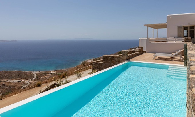 Fanari Villa | Renovated Luxury Oceanview Villa with Pool in Mykonos